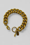 bold chain bracelet - antique gold