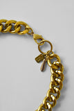 bold chain necklace - antique gold