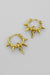 dangle spike earrings - gold