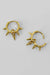 dangle spike earrings - gold