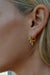 dangle spike earrings - gold