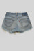 vintage denim shorts - worn blue - waist size 30