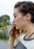asymmetric spike earrings