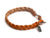 leather bracelet - clay