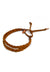 double braid bracelet - whiskey