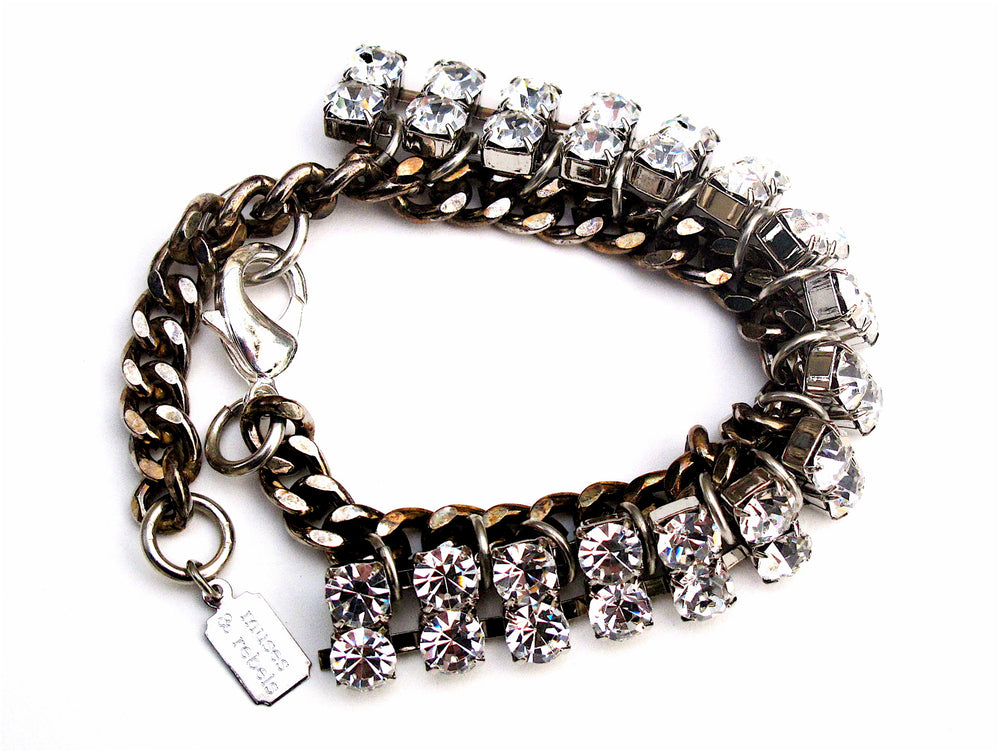 silver champagne bracelet