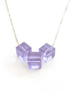 geo necklace - lilac