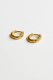 huggie hoop earrings - gold