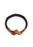 macramé bracelet - bronze bead