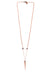 solitary spike necklace - rose gold