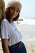 vintage hanes thrashed tee - worn white - women's medium