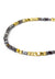 thread bracelet - jet gold black