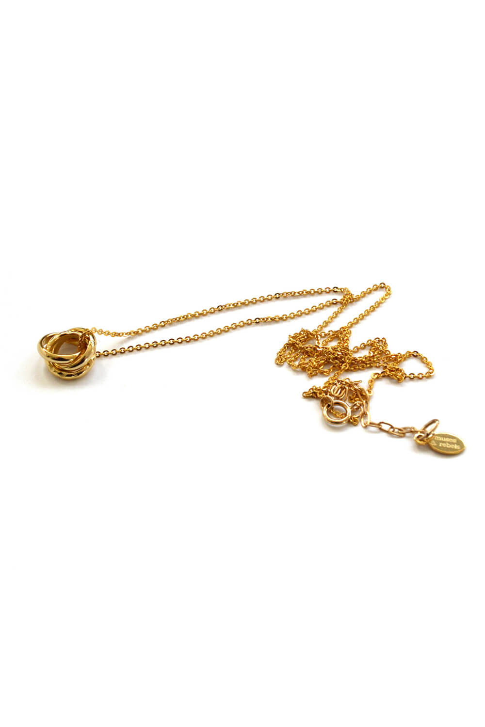 trio necklace - gold