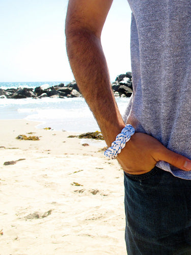 white braid bracelet