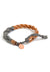 wrapped braid bracelet - smoke