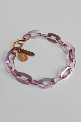 bold link chain bracelet - violet custom