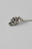 articulated skull pendant necklace - sterling silver