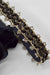 beaded velvet ribbon choker - midnight