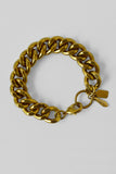 bold chain bracelet - antique gold