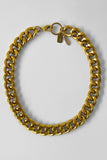 bold chain necklace - antique gold
