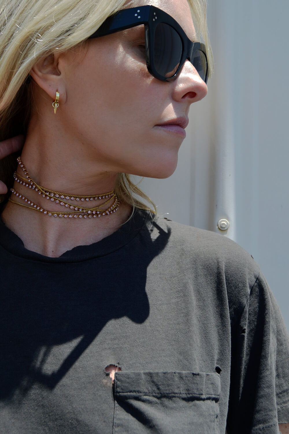 veil rhinestone chain