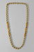 vintage large link chain necklace - antique gold