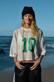 vintage mesh jersey no. 10 - white - mens size s/m
