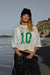 vintage mesh jersey no. 10 - white - mens size s/m