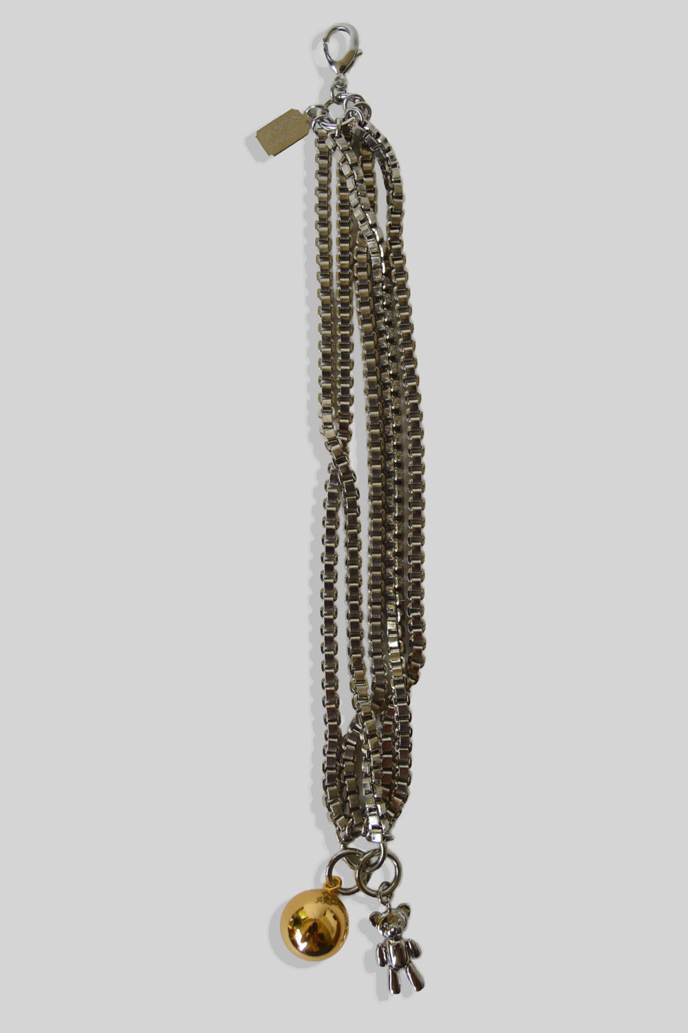 wrecking ball bracelet - tarnished silver