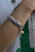 wrecking ball bracelet - tarnished silver