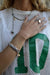 wrecking ball bracelet - tarnished silver