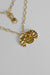 nature pendant necklace - gold