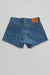 vintage levi denim shorts - retro blue - waist size 28