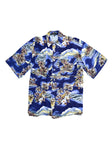 aloha shirt - navy - men's large