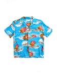 aloha shirt - pool blue - women's medium