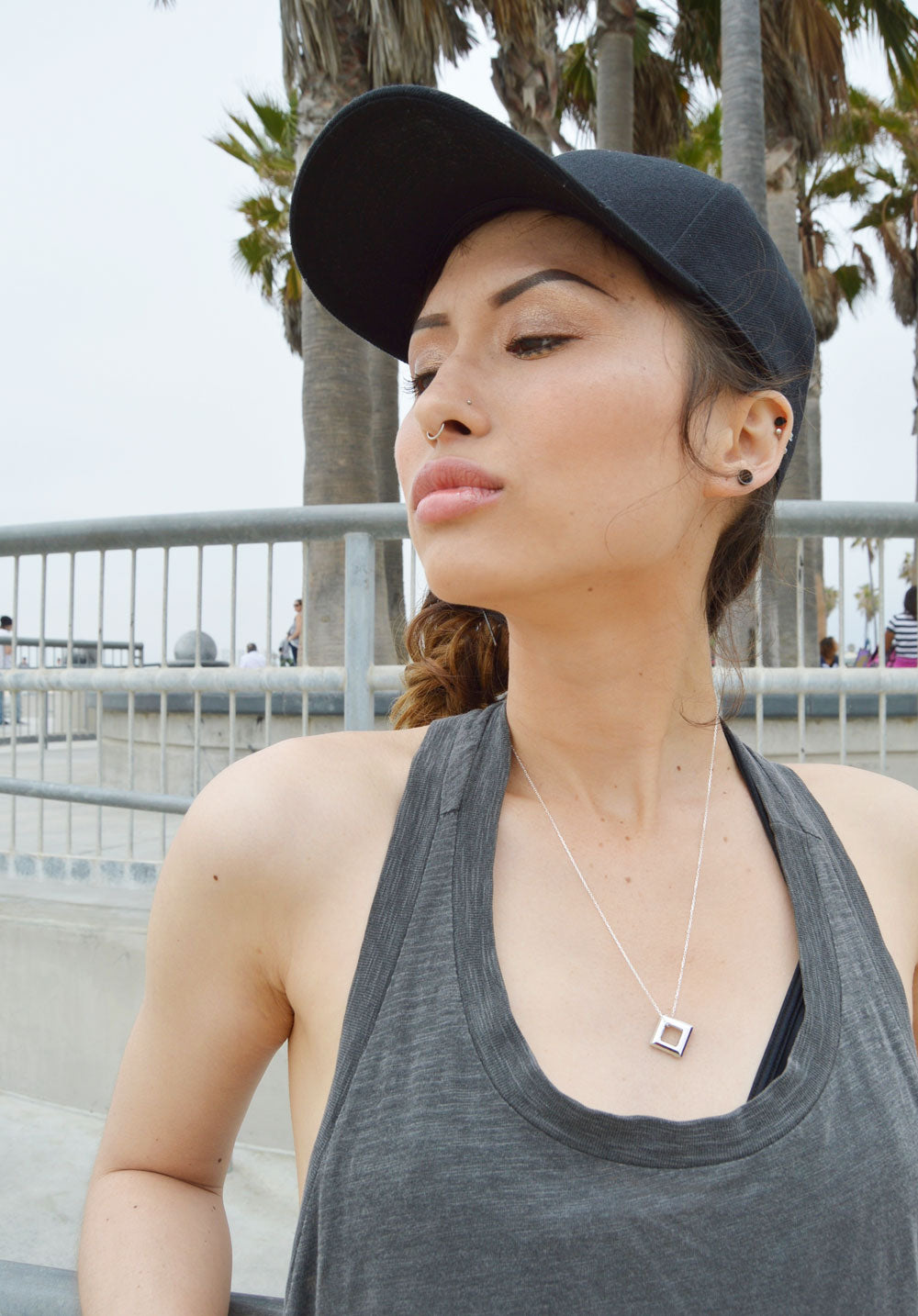 baseball cap - black - size 7 1/4