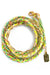 braided wrap bracelet - gold neon surf