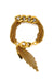 chain tassel bracelet - black gold