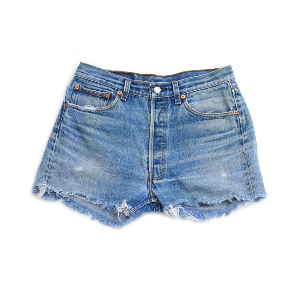 denim shorts - venice beach fade - waist size 34