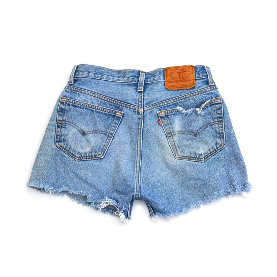 denim shorts - venice beach fade - waist size 34