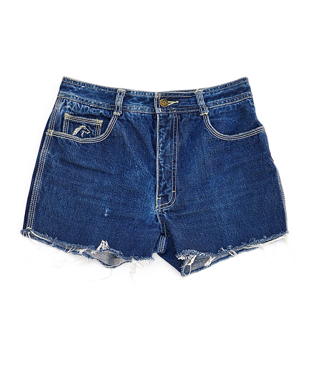 denim shorts - retro blue - waist size 29
