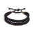 double braid bracelet - black