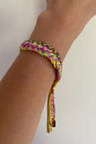 fringe bracelet - gold ombre