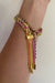 fringe bracelet - gold ombre