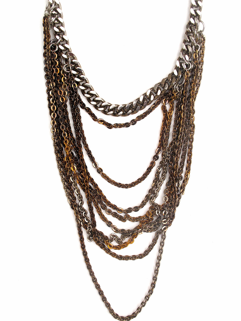 draped chain necklace