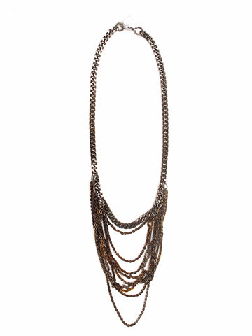draped chain necklace