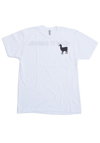 graphic tee - smoking llama