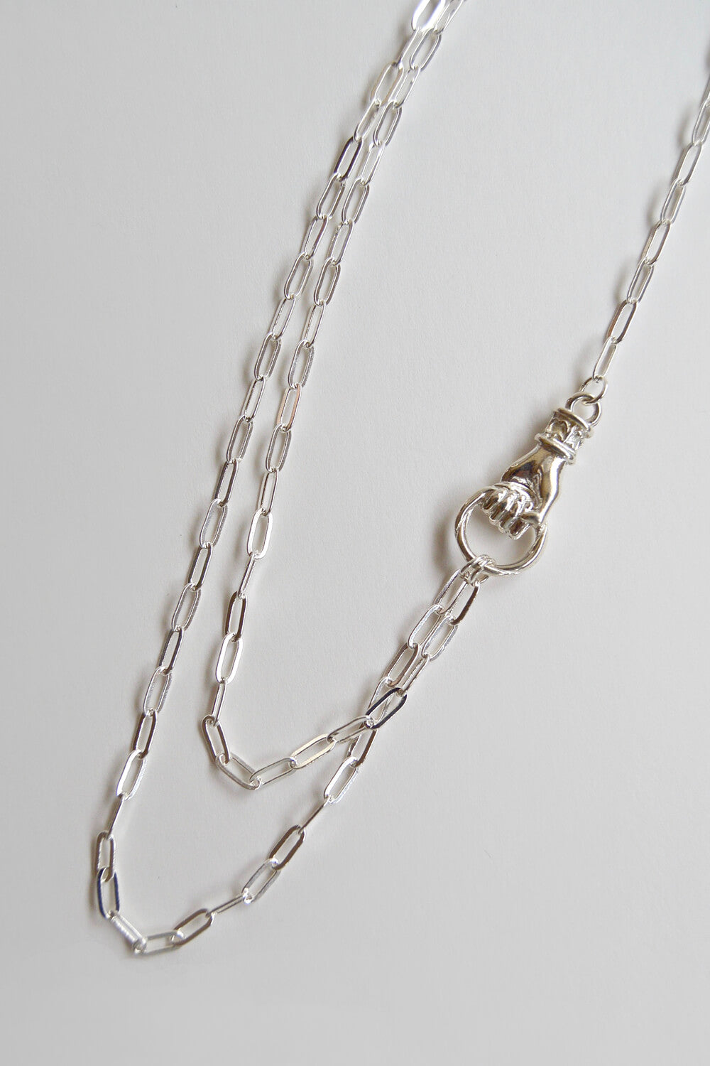 keepsake necklace - silver