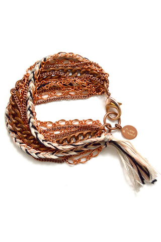 layer bracelet - copper sunset
