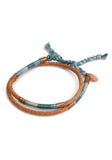 leather wrap bracelet - high tide